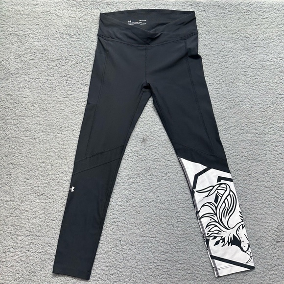 Under Armour Fitted HeatGear Womens Small USC Gamecocks Graphic Print  Leggings - Picture 1 of 9